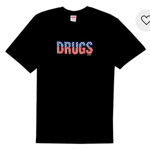 Supreme Drugs Tee, Black, XXL, new, authentic